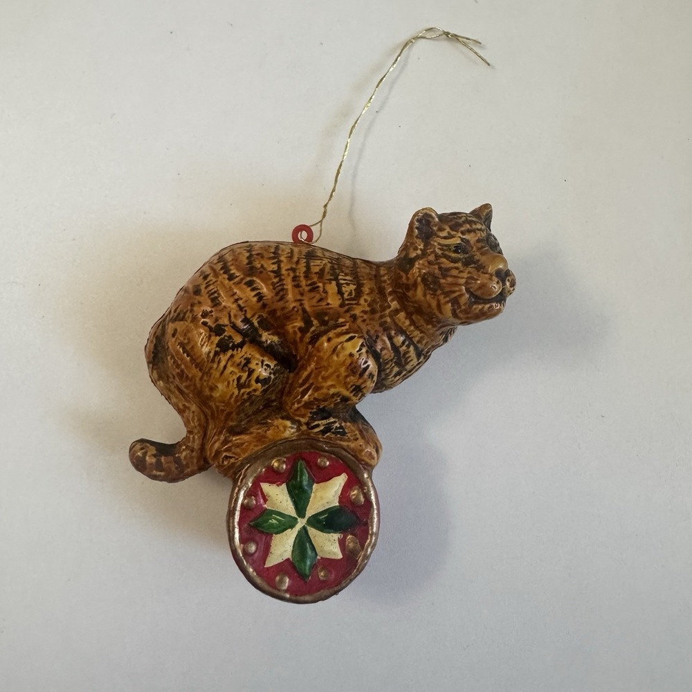 Kurt Adler Circus Tiger Christmas Ornament KSA 1991 Performance Santa's Dayton's